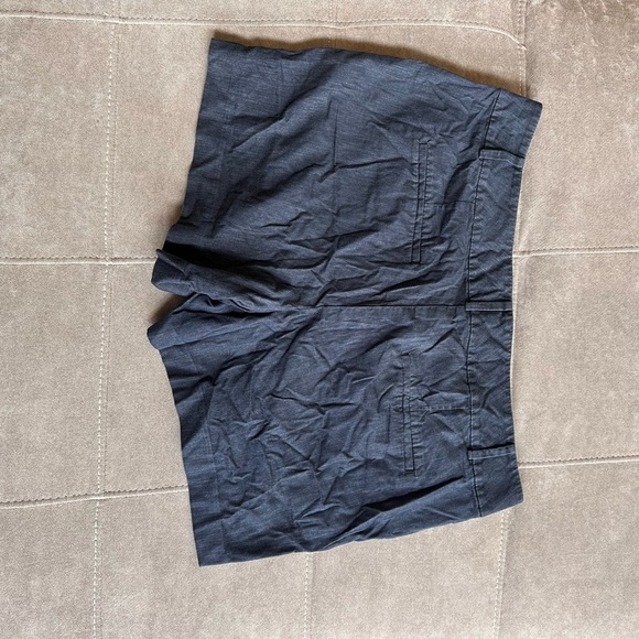 Ann Taylor Factory Blue Jean Shorts Cotton Blend - Picture 4 of 8